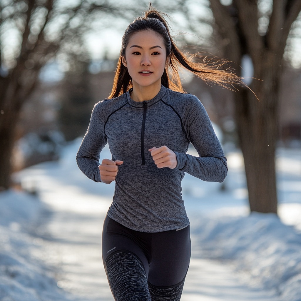 Mujer practicando deporte en la nieve - Imagen: Blanca Campos