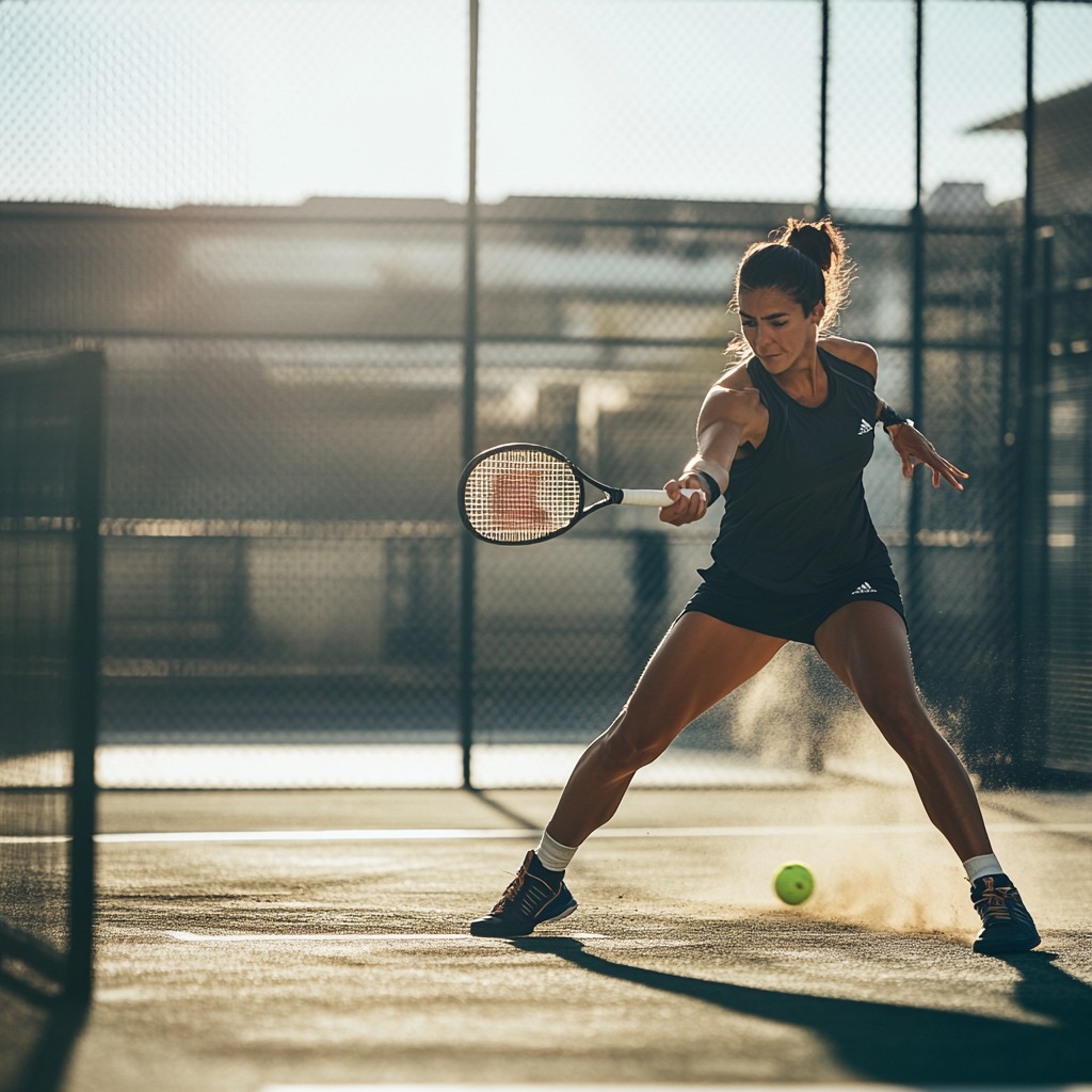 Mujer jugando al tenis - Imagen: Blanca Campos