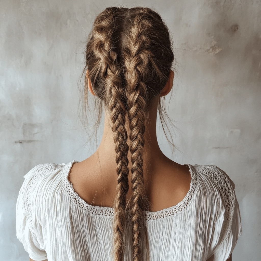 Dos trenzas de raíz - Imagen: Blanca Campos