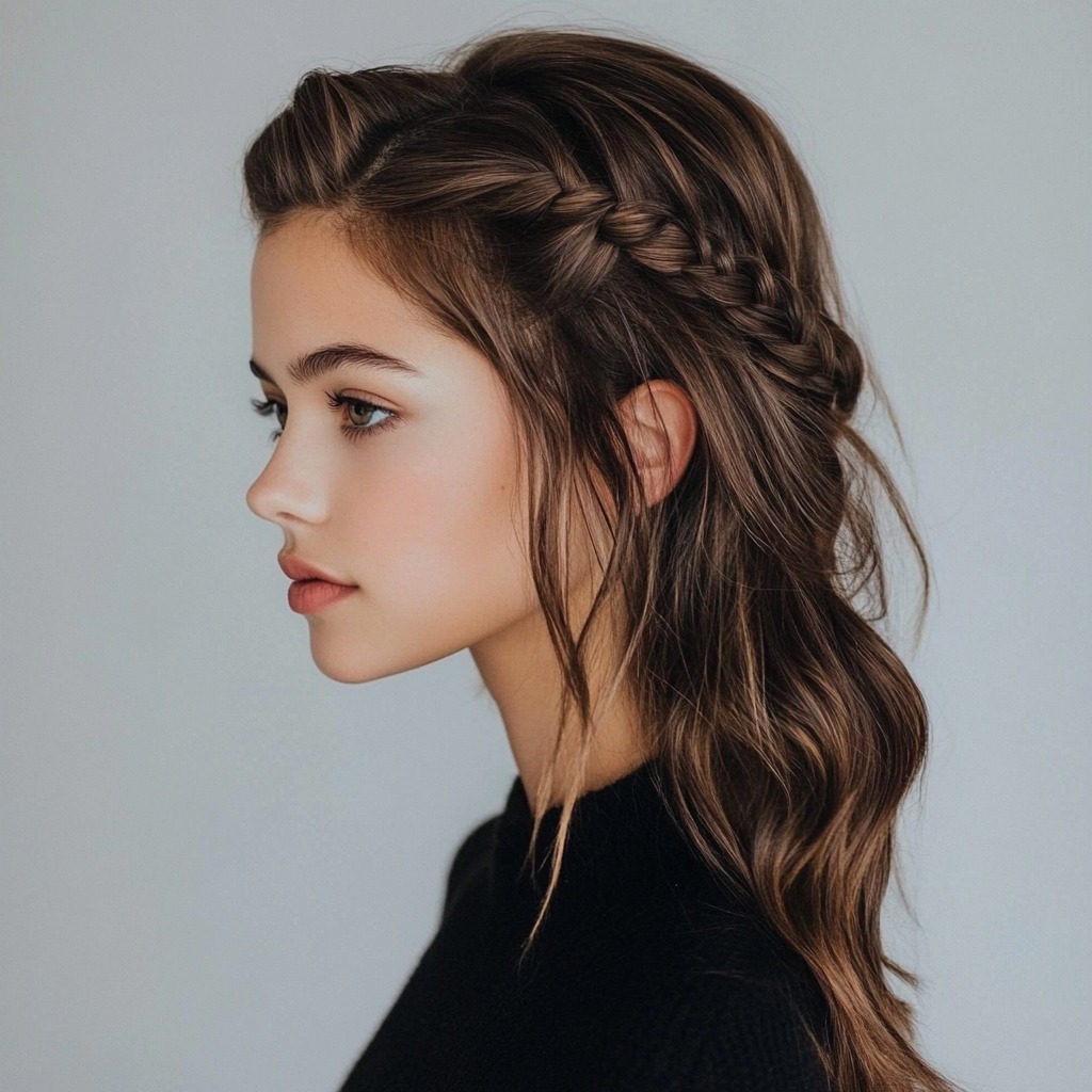 Media coleta con trenza - Imagen: Blanca Campos