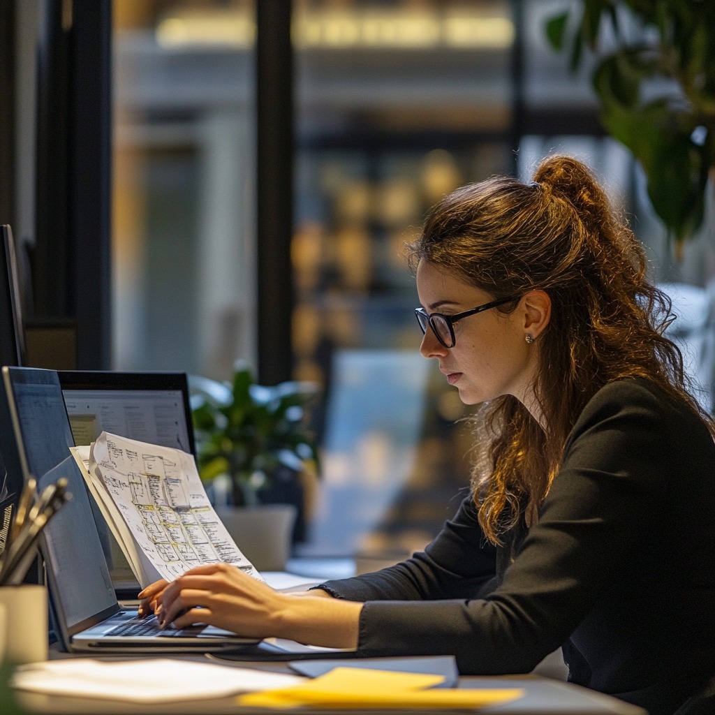 Mujer en la oficina - Imagen: Blanca Campos