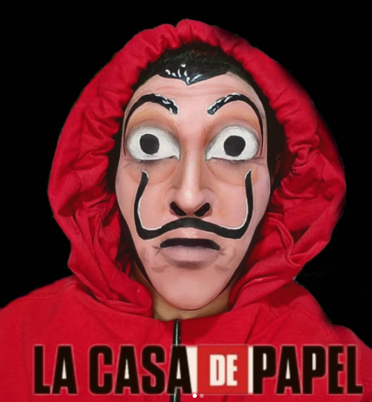 Disfraz La casa de papel - Imagen: Instagram karol.con_k