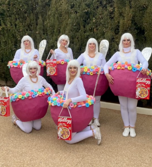 Disfraz de tazón de cereales - Imagen: Tiktok @mariasanzalfaro