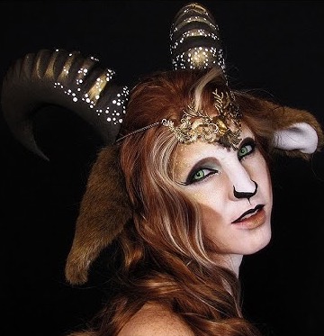 Maquillaje Fauno - Imagen: Youtube @mirelag.constantin7990