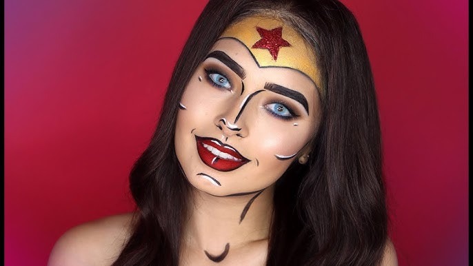 Maquillaje de Mujer Maravilla - Imagen: Youtube @laurasanchezmakeup