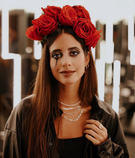 Disfraz de calavera mexicana - Imagen: @mariafrubies