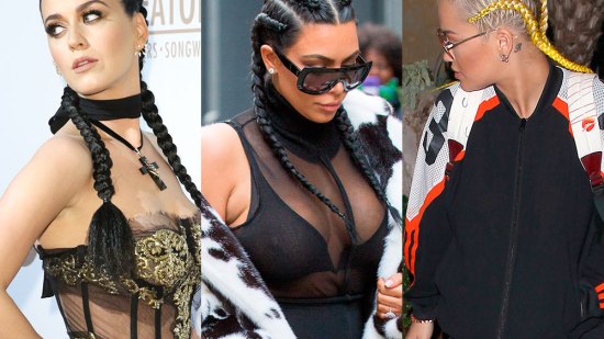 Las famosas aman las trenzas Kardashian