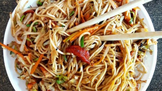 Wok de noodles y verduras