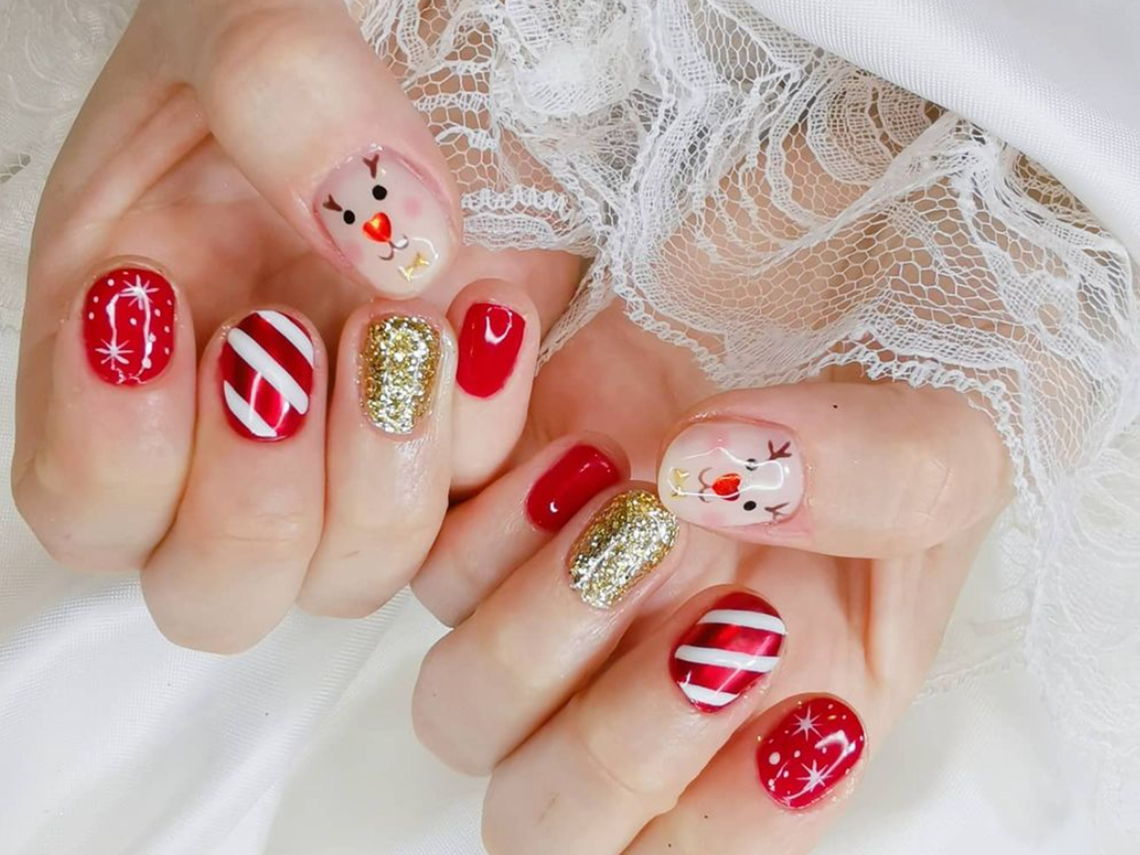 Uñas de Navidad