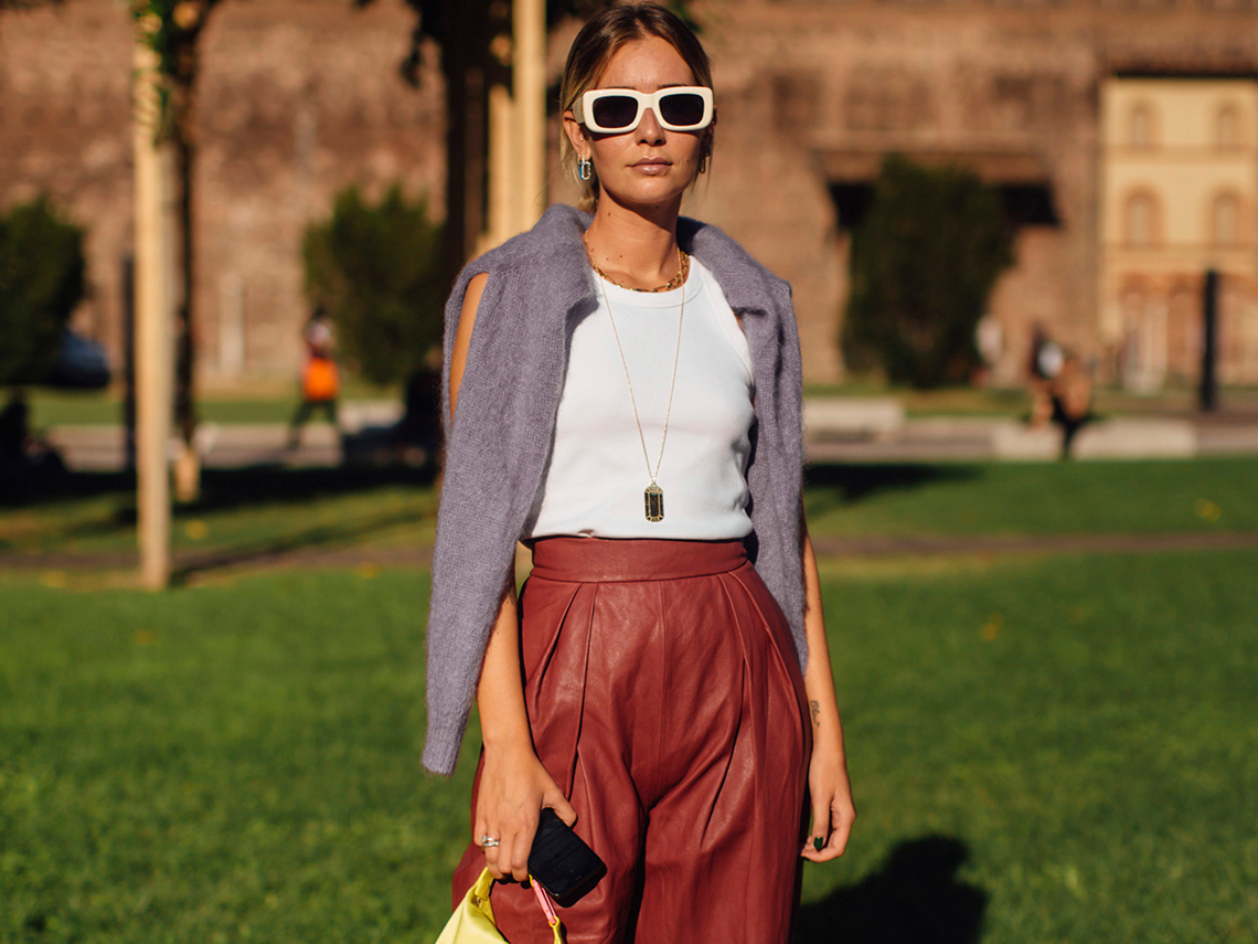 Camiseta blanca de algodón street style