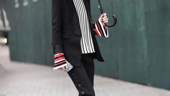 Olivia Palermo un día de lluvia