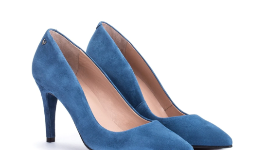 Zapatos azul de novia
