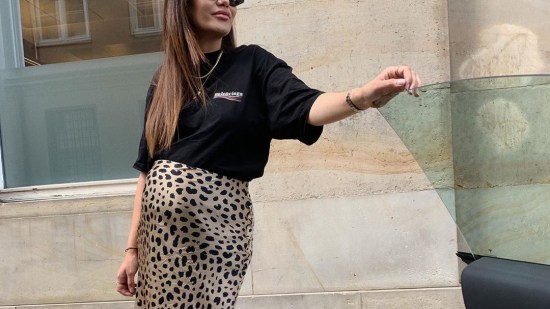 Falda leopardo