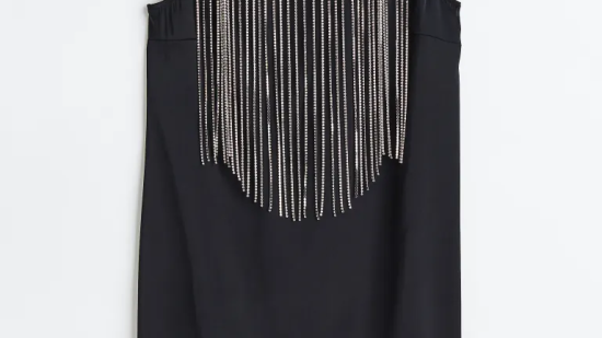 Minivestido con strass