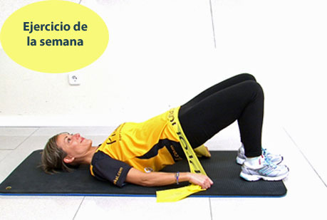 Ejercicio en casa. Elevación de pelvis