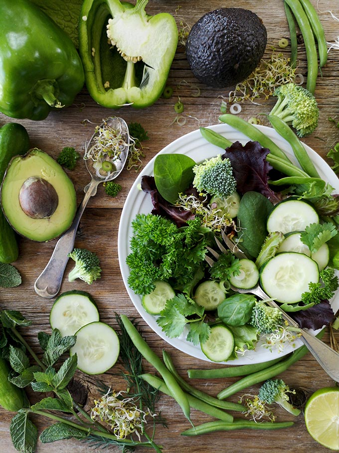 verduras buenas piel
