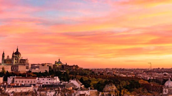 atardecer en Madrid