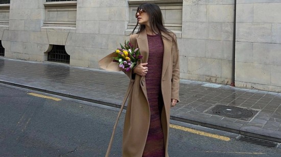 violeta mangrinan abrigo pano camel massimo dutti