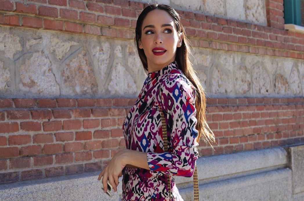 rocio osorno conjunto zara estampado