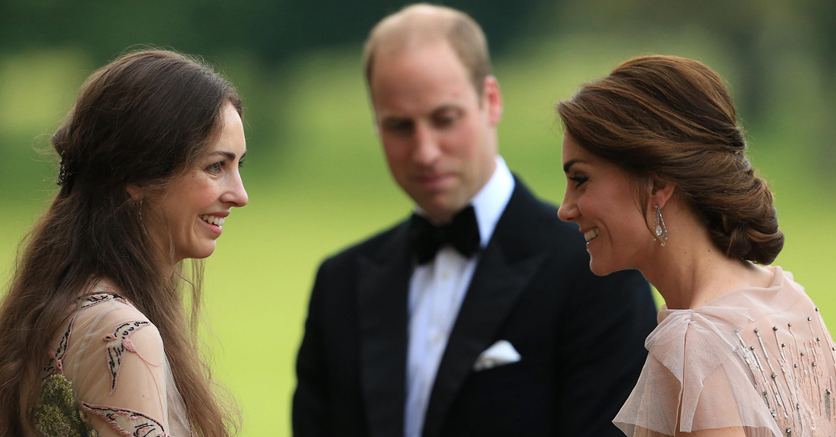 Kate Middleton junto a Rose Hanbury y el príncipe Guillermo