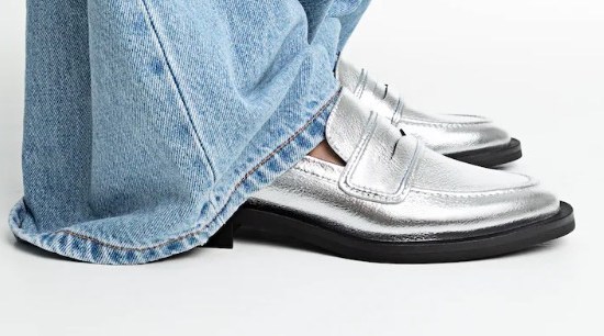 mocasines stradivarius plateados castellanos