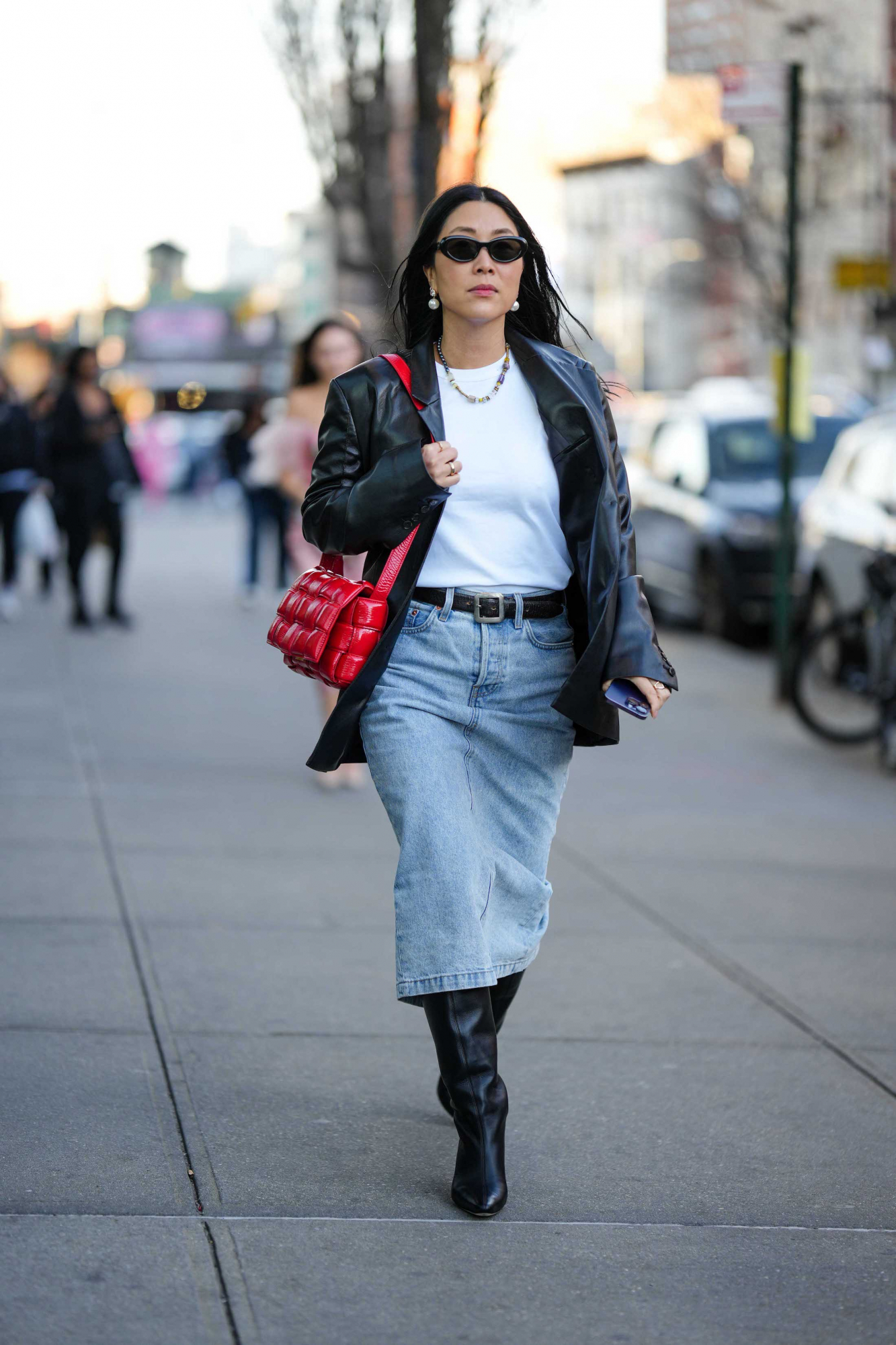 falda vaquera street style