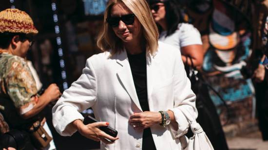 blazer blanca tendencia moda primavera verano