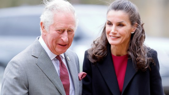 La reina Letizia de España y Carlos III de Inglaterra