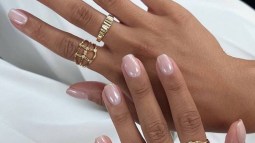 Manicura natural glaseada