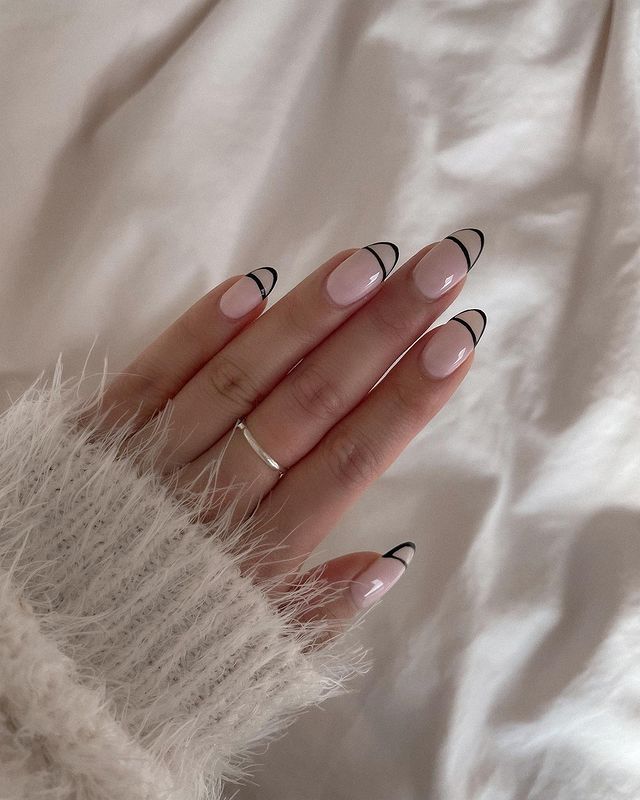 doble manicura francesa