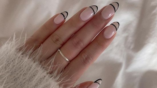 doble manicura francesa