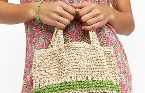 bolso crochet natura
