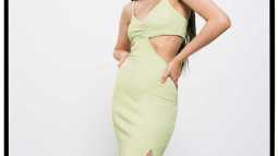 vestido cut out springfield rebajas