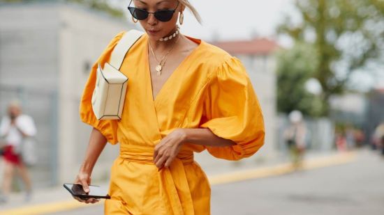 vestido naranja