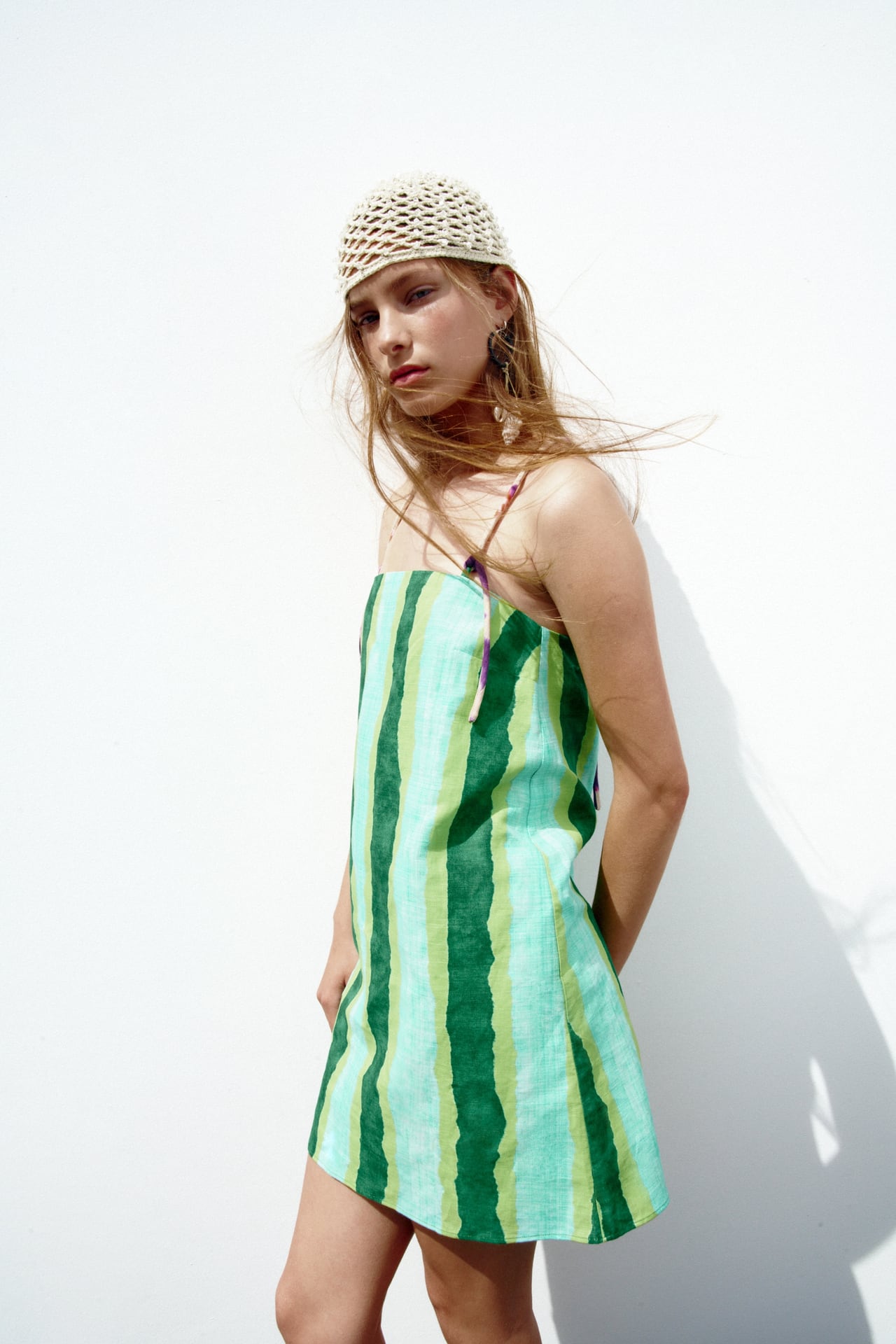 vestido de lino rebajas zara