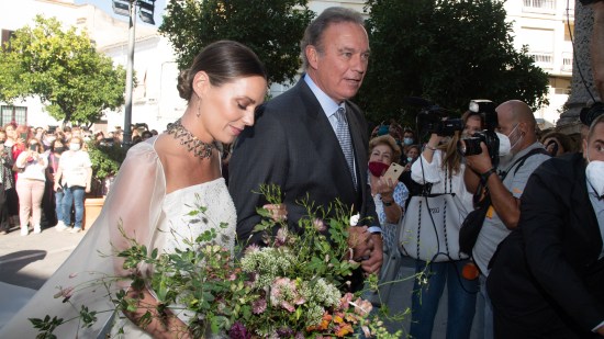 Bertín Osborne y su hija Claudia en el día de su boda