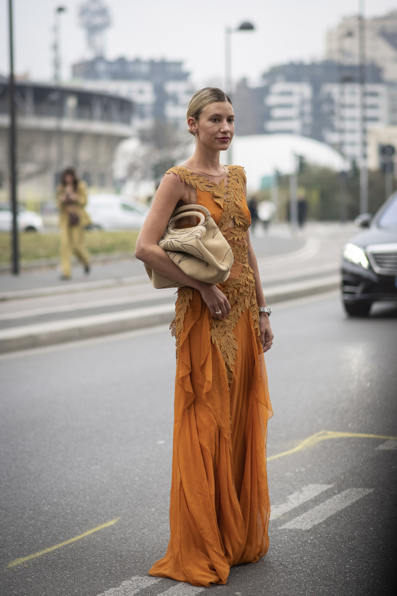 vestido invitada street style