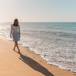 mujer playa