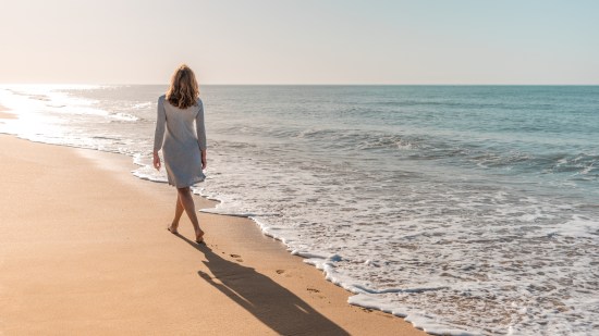 mujer playa