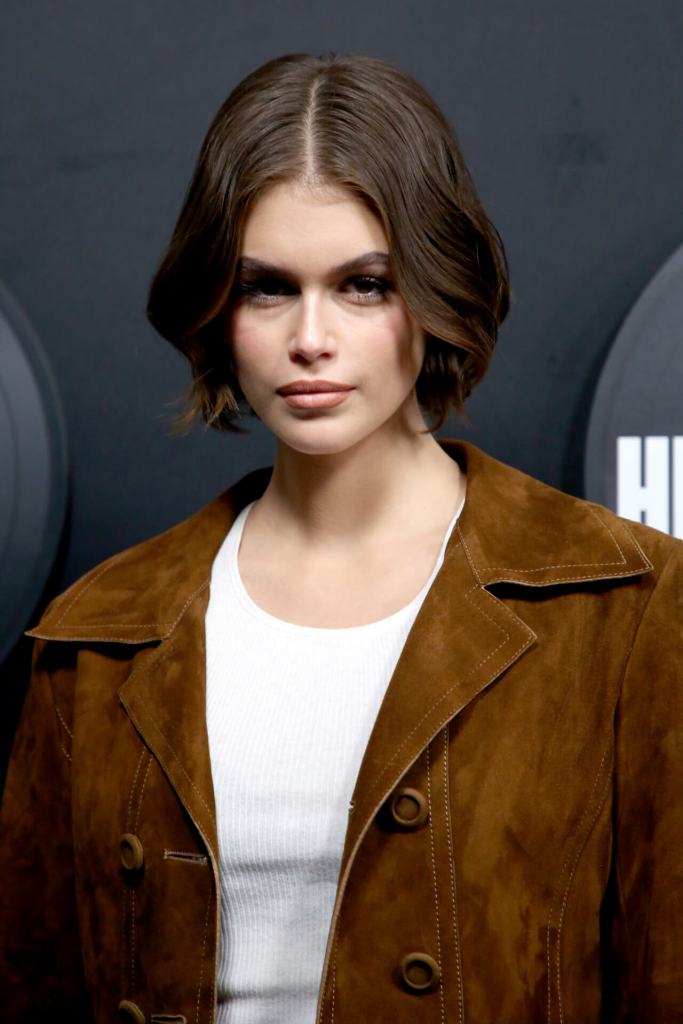 Kaia Gerber estrenó un box bob que sigue arrasando. - Agence / Bestimage