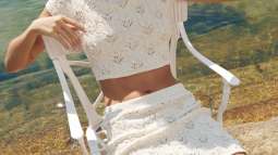 falda perlas