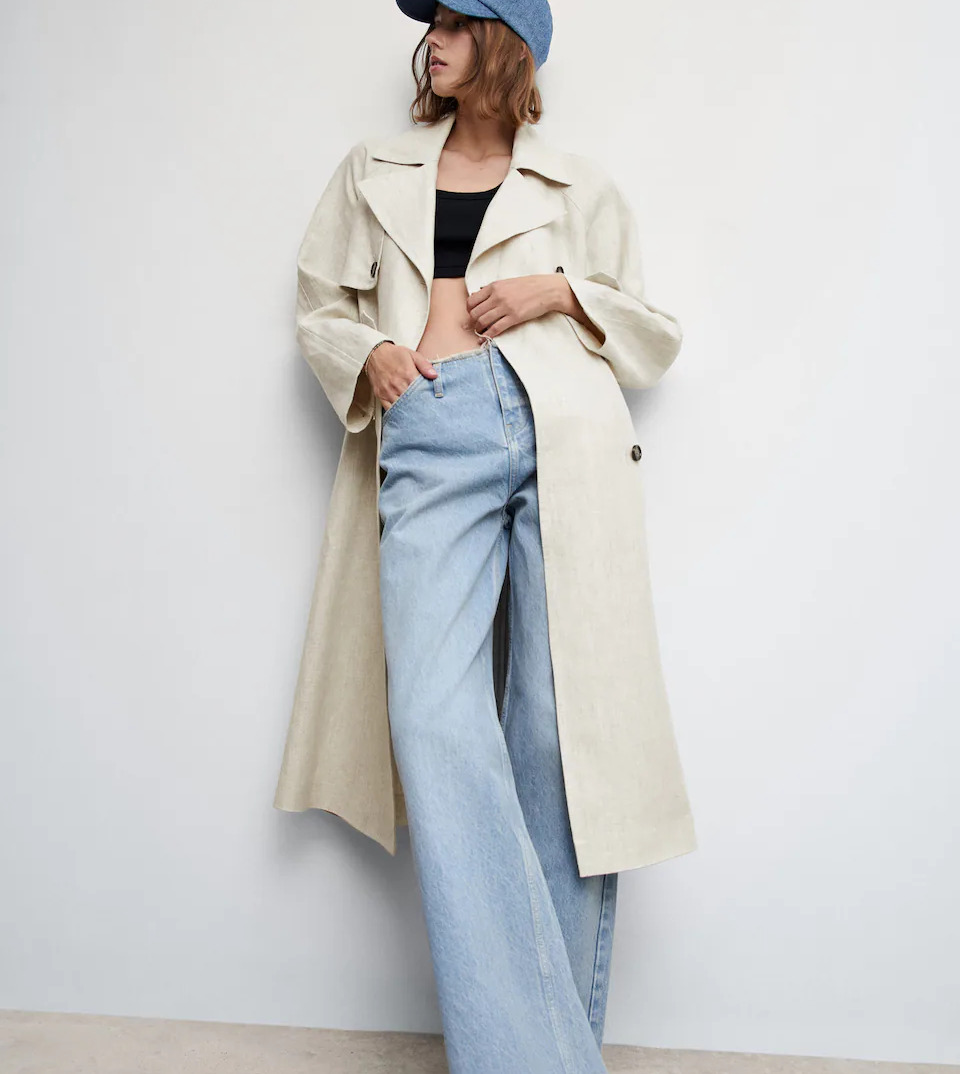 gabardina mango rebajadas