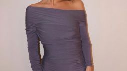 María Pombo con vestido de firma italiana