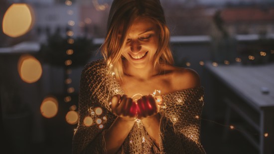 mujer navidad