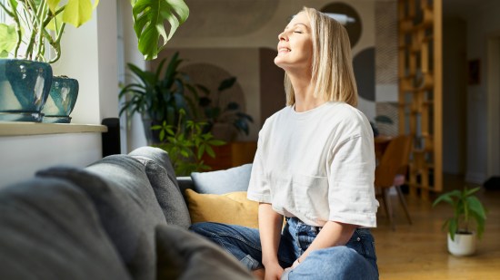 mujer tranquila
