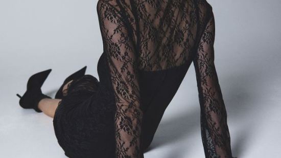 Vestido transparencia H&M