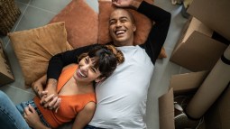 pareja feliz