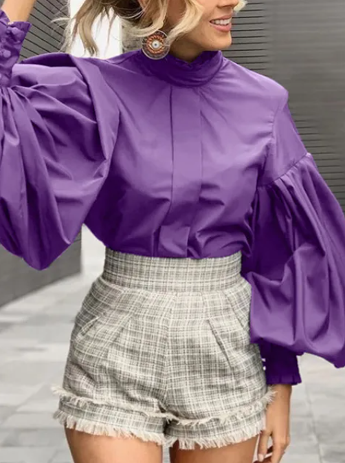 Blusa púrpura para mujer Celmia