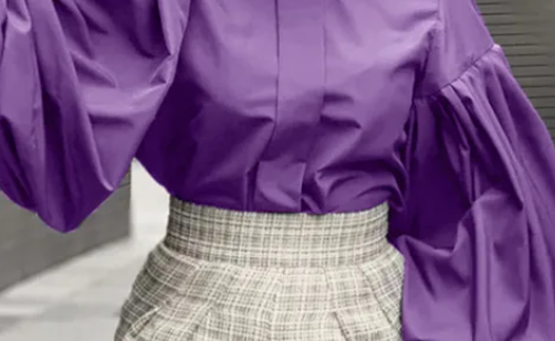 Blusa púrpura para mujer Celmia