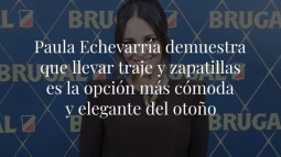 Paula Echevarría demuestra que llevar traje y zapatillas es la opción más cómoda y elegante del otoño